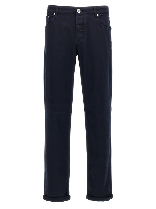 Brunello Cucinelli Blue Cotton Jeans Denim