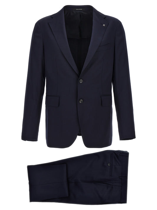 Tagliatore Blue Virgin Wool Two-Piece Suit