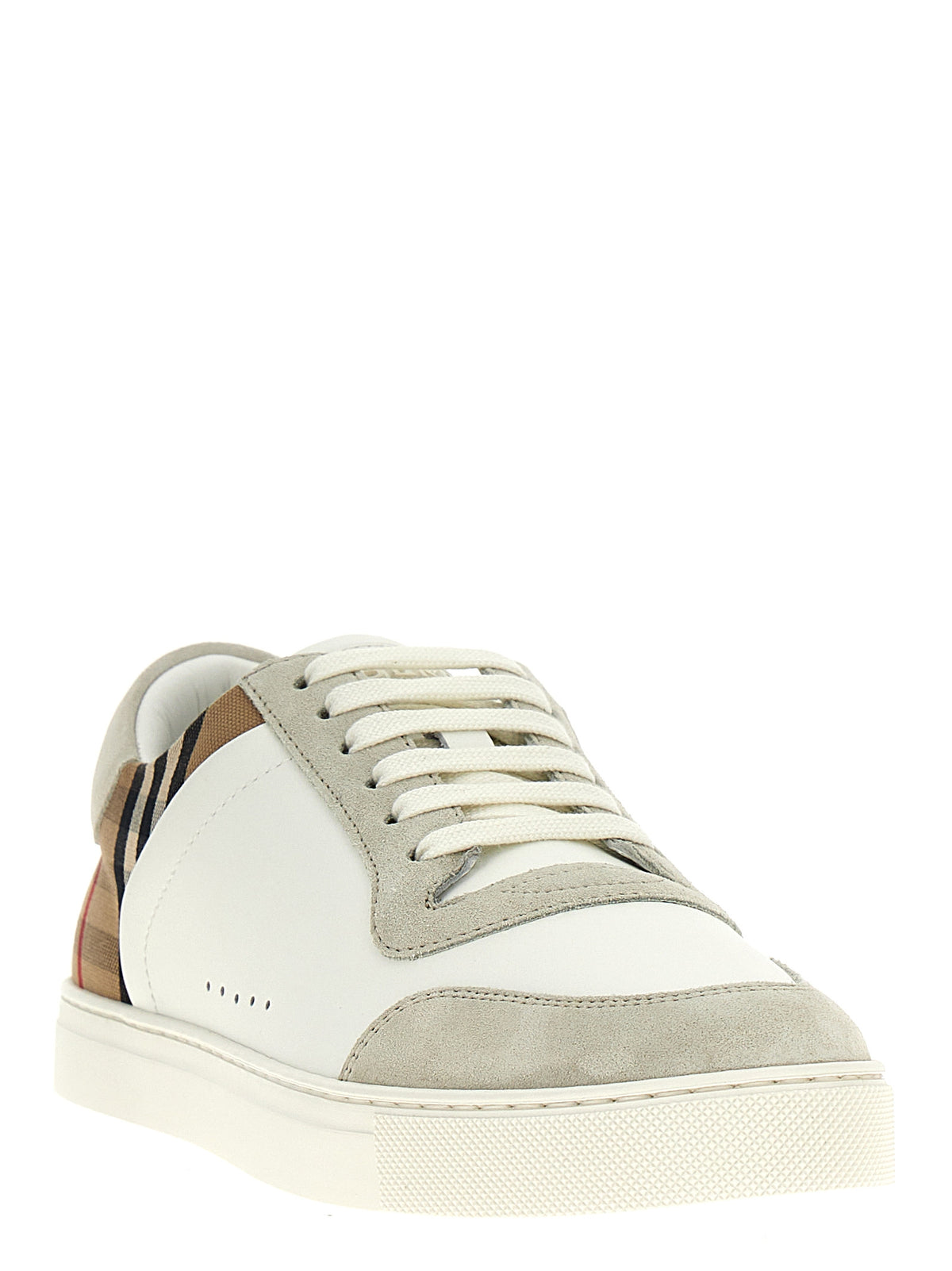 Burberry Multicolor Leather Low Top Sneakers