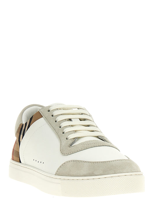 Burberry Multicolor Leather Low Top Sneakers