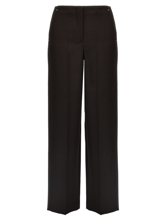 Fendi Purple Virgin Wool Dress Pants