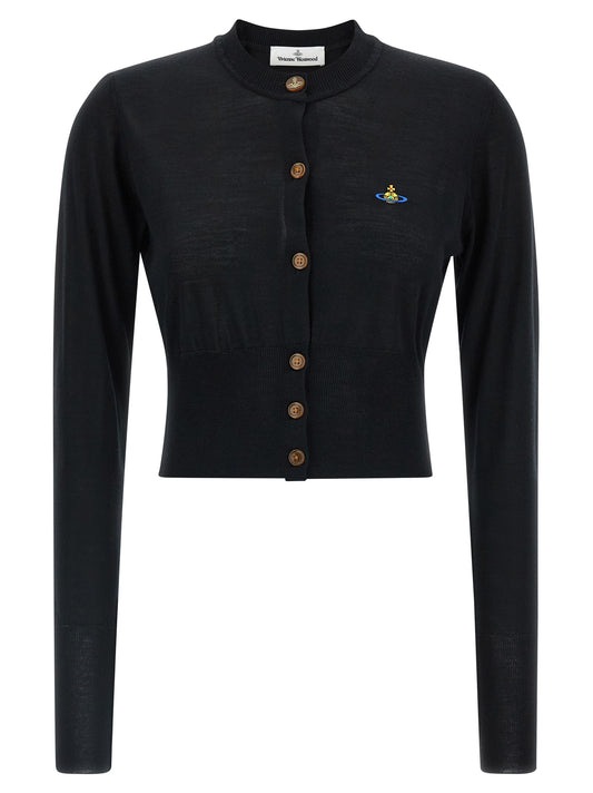 Vivienne Westwood Black Wool Cardigan