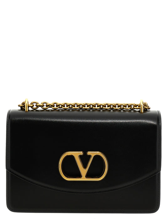 Valentino Garavani Black Calfskin Shoulder Bag