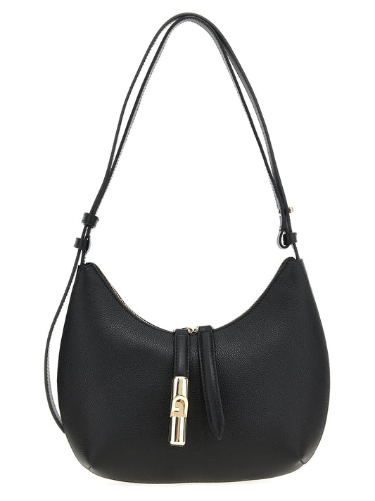 Furla Black Leather Shoulder Bag