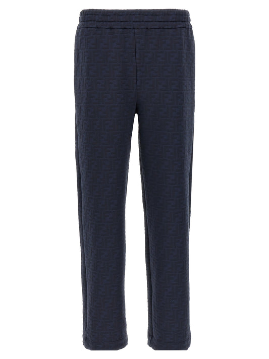 Fendi Blue Polyester Joggers (Workout Pants)