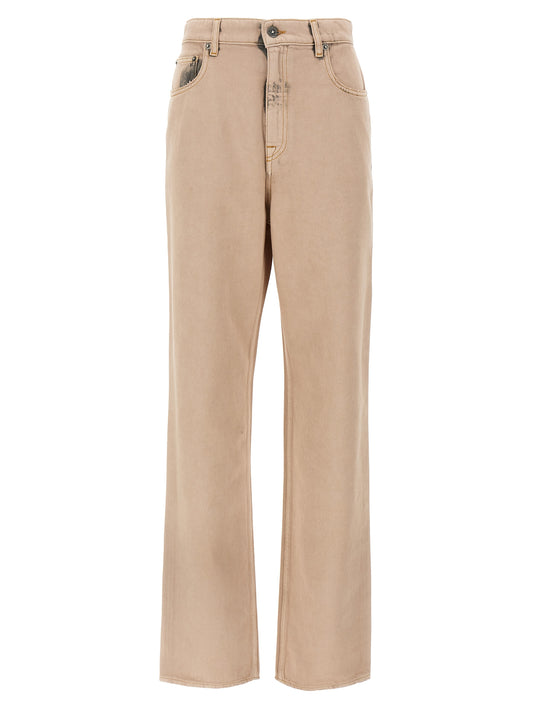 Golden Goose Multicolor Cotton Straight-Leg Jeans