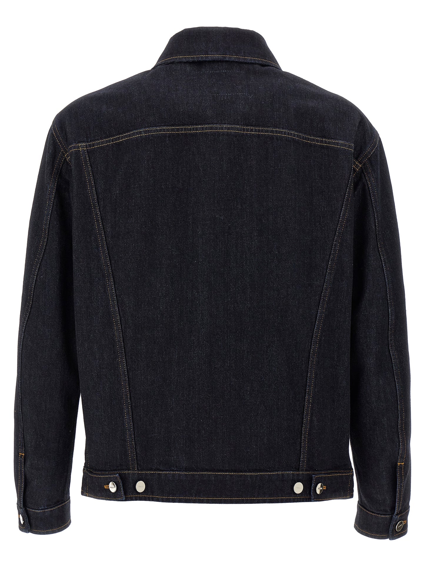 Fendi Blue Cotton Denim Jacket