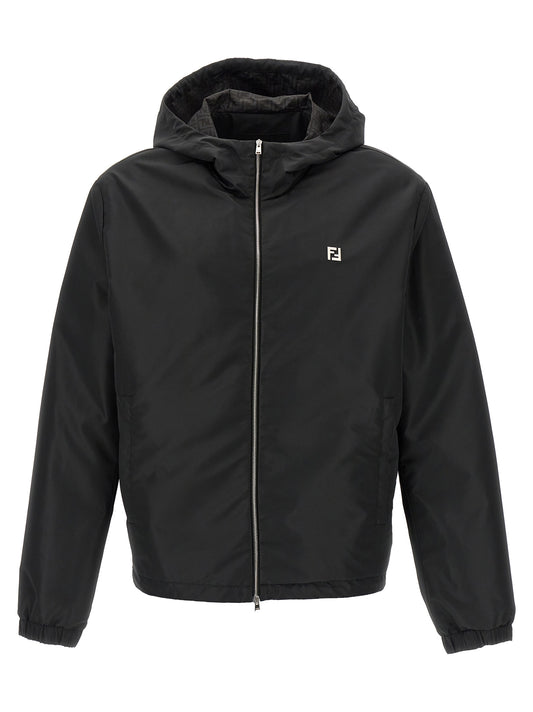 Fendi Black Polyester Shell Jacket