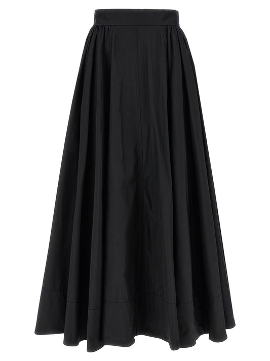 The Andamane Black Polyester Mini Skirt