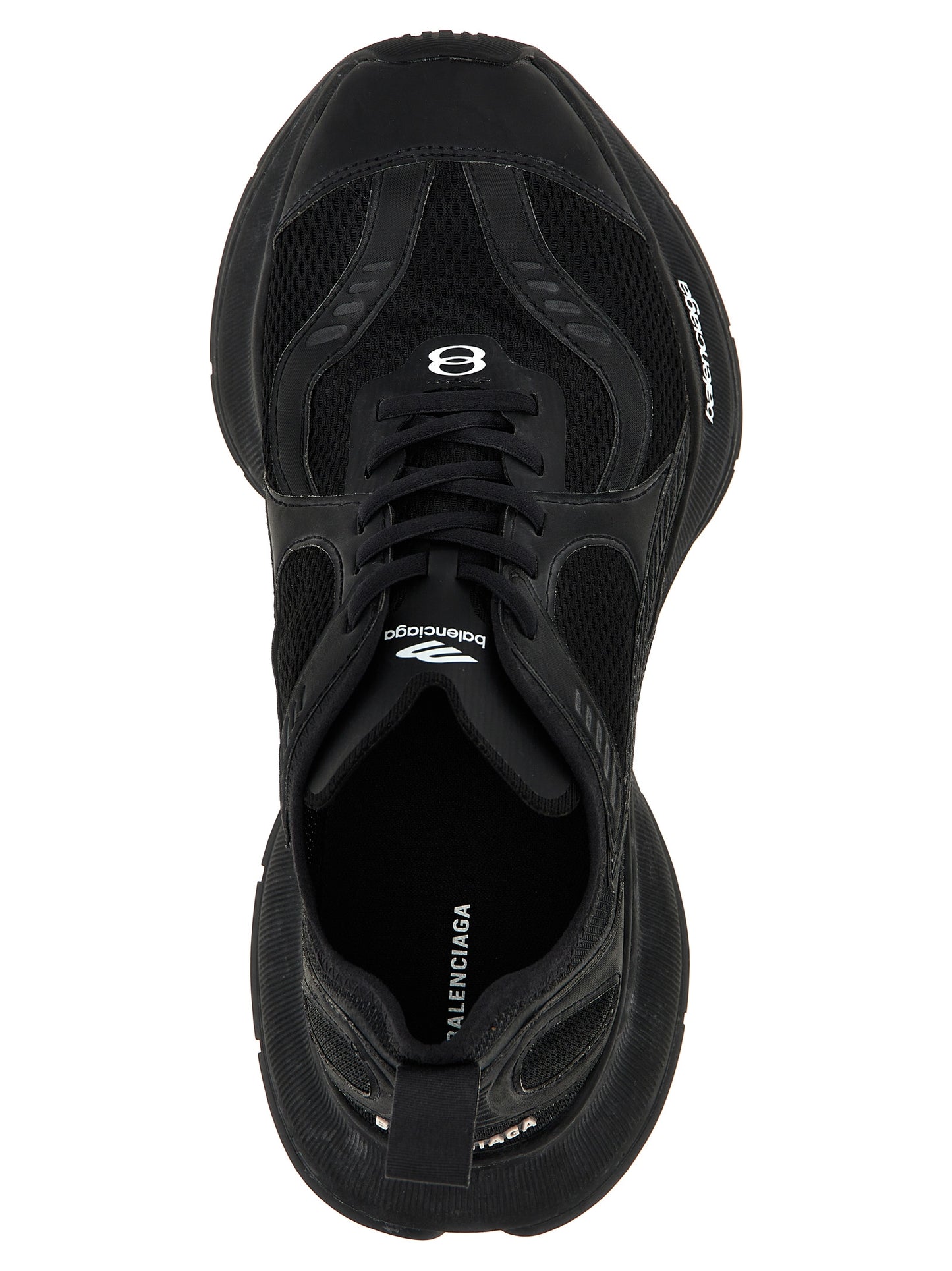 Balenciaga Black Polyester Athletic Sneakers