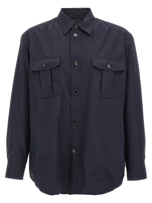 Brioni Blue Silk Jacket