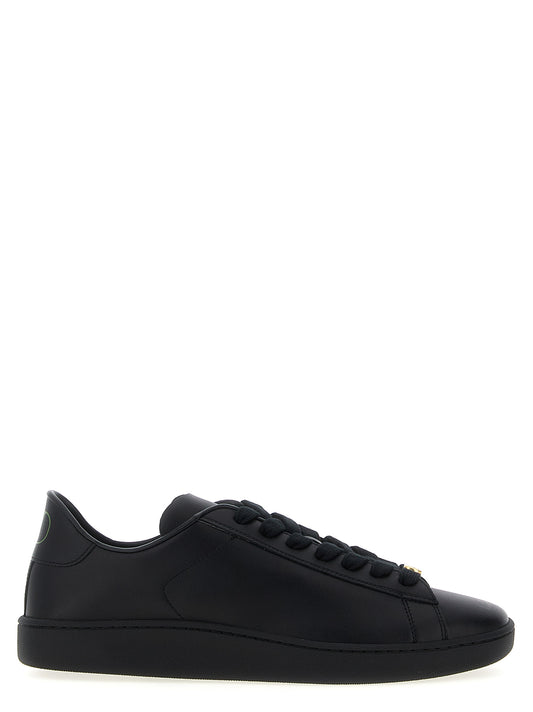 Valentino Garavani Black Calfskin Low Top Sneakers