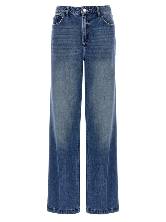 L'Agence Blue Cotton Jeans Denim
