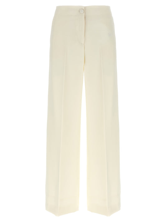 Brioni White Wool Casual Pants