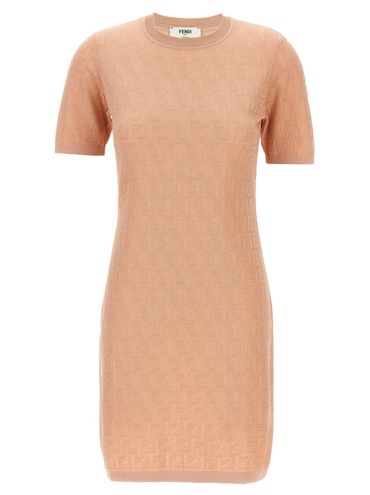 Fendi Multicolor Cotton Short Dress