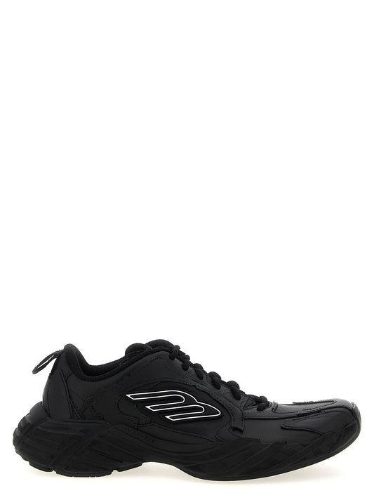 Balenciaga Black Calfskin Athletic Sneakers
