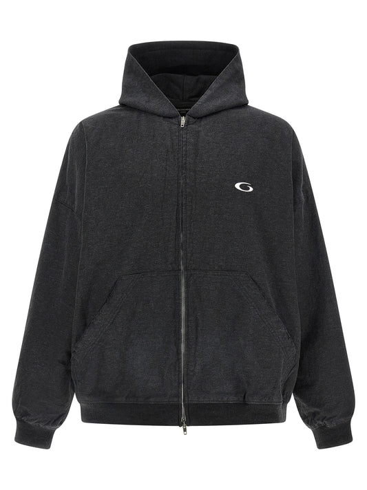 Balenciaga Gray Cotton Sweatshirt