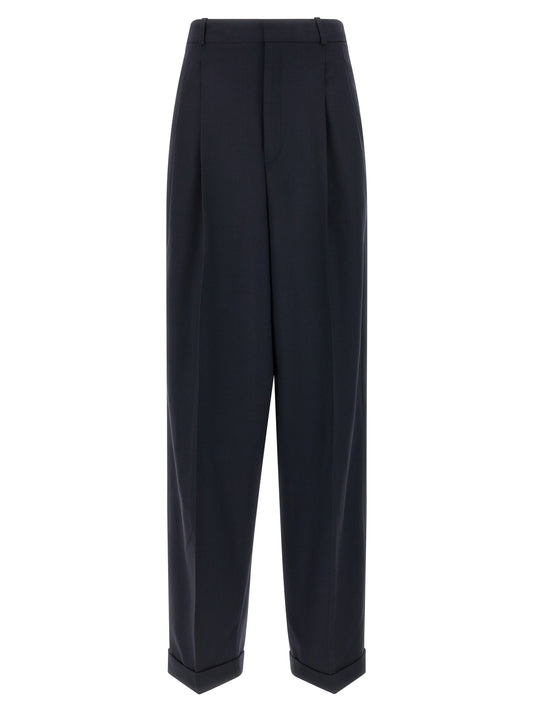 Polo Ralph Lauren Blue Wool Casual Pants