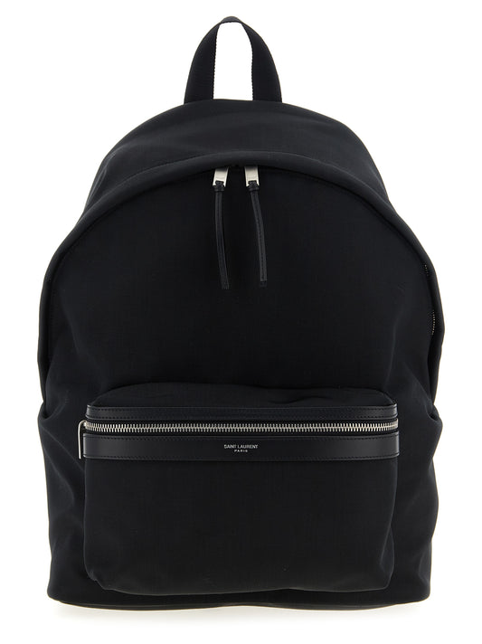 Saint Laurent Black Polyamide Backpack