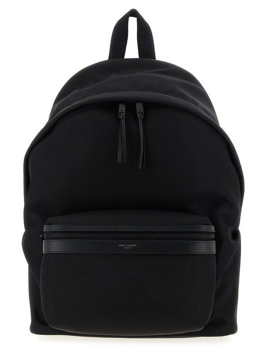 Saint Laurent Black Polyamide Backpack