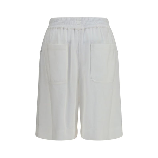 Brunello Cucinelli White Cotton Bermuda Shorts
