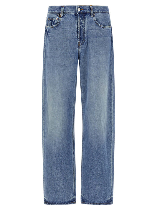 Jacquemus Blue Cotton Straight-Leg Jeans