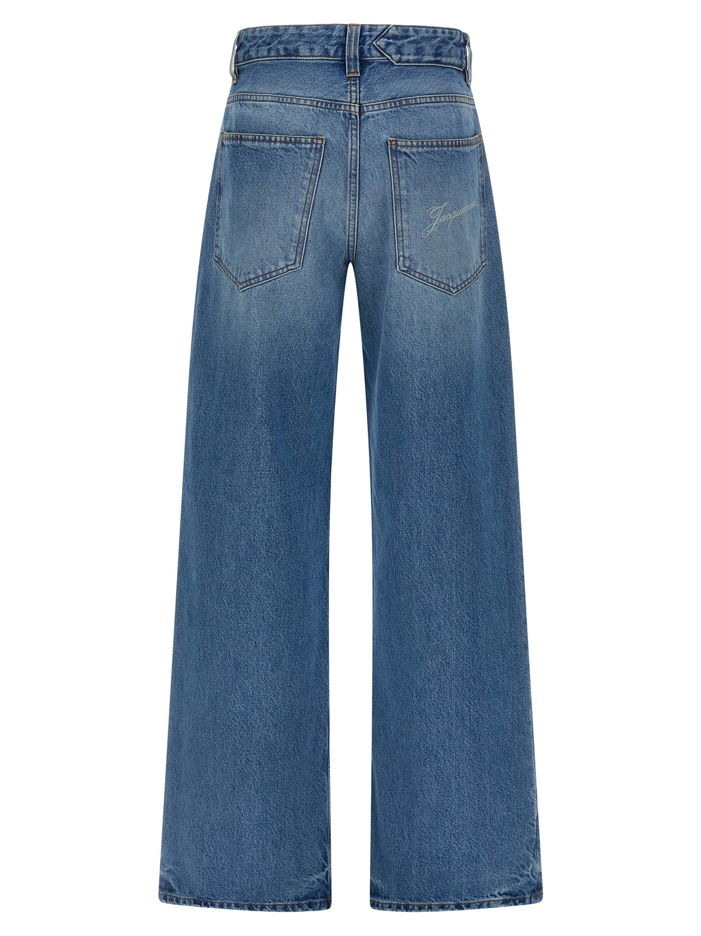 Jacquemus Blue Cotton Jeans Denim