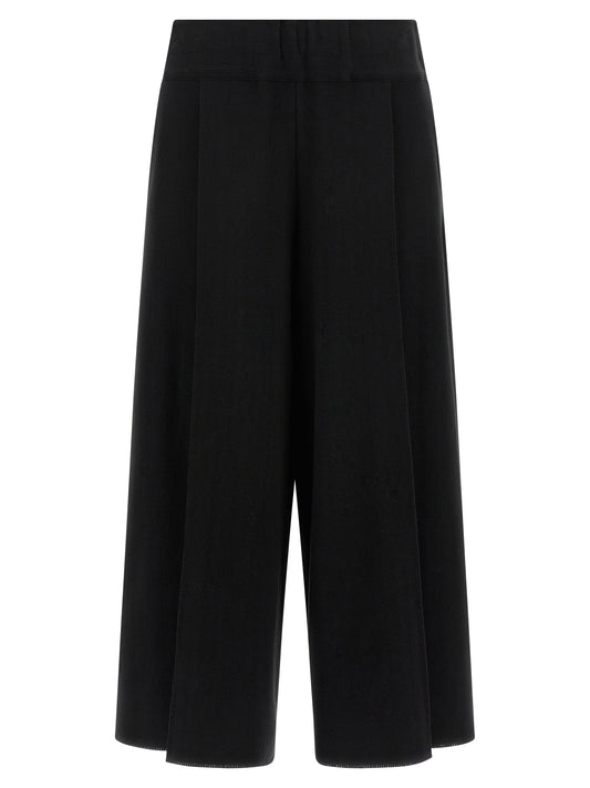 Issey Miyake Black Cotton Casual Pants