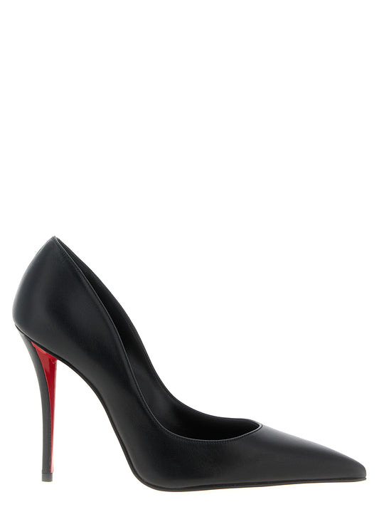 Christian Louboutin Black Lamb Leather High Heel Pumps