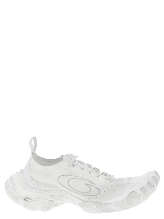 Balenciaga White Polyester Athletic Sneakers