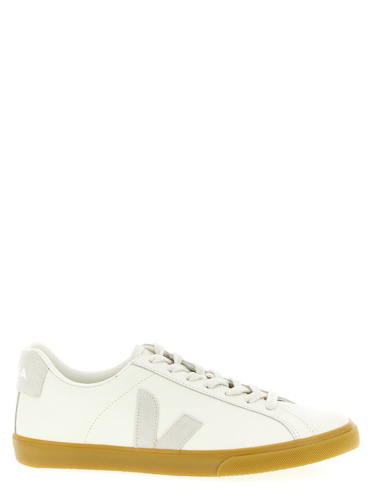 Veja Beige Calfskin Low Top Sneakers
