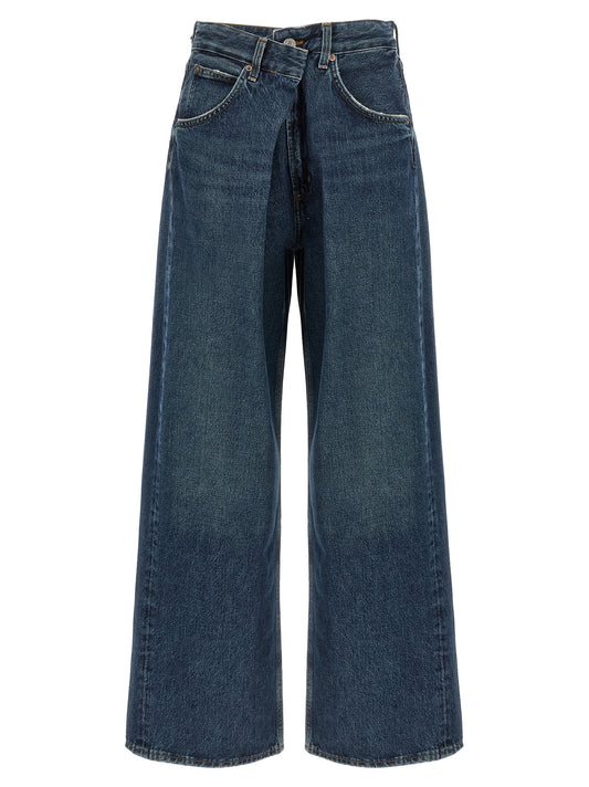 Agolde Blue Cotton Jeans Denim