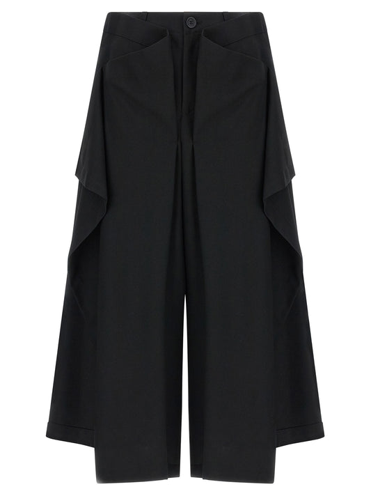 Issey Miyake Black Wool Casual Pants