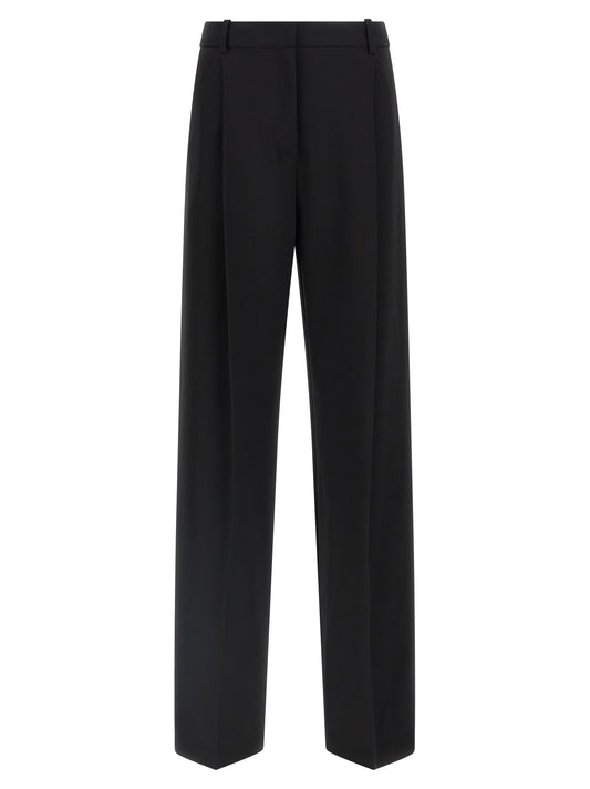 Elisabetta Franchi Black Polyester Casual Pants