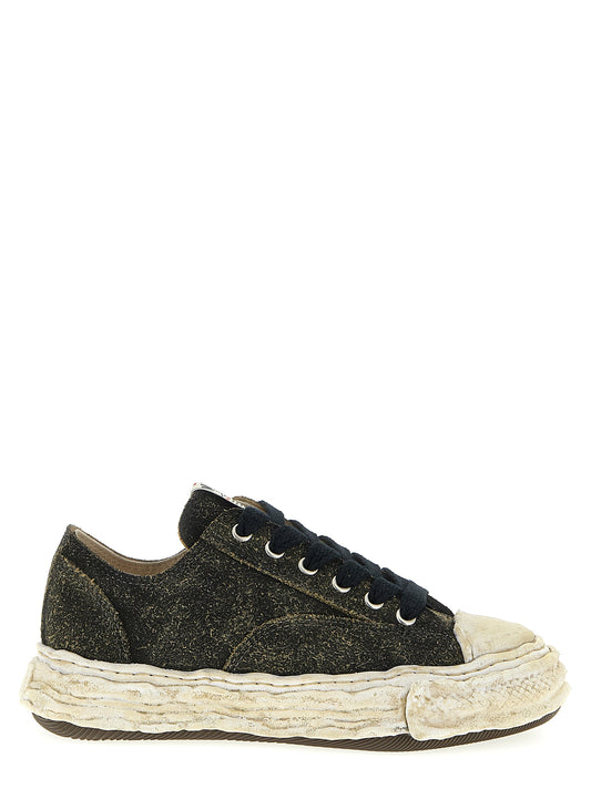 Maison Mihara Yasuhiro Black Cowhide Low Top Sneakers
