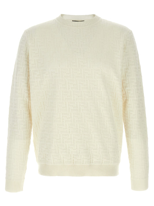 Fendi White Cotton Cardigan