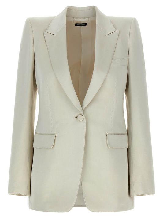 Tom Ford Beige Cotton Blazer