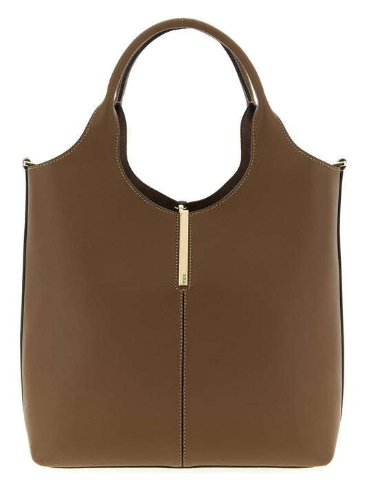 Tod's Brown Calfskin Handbag