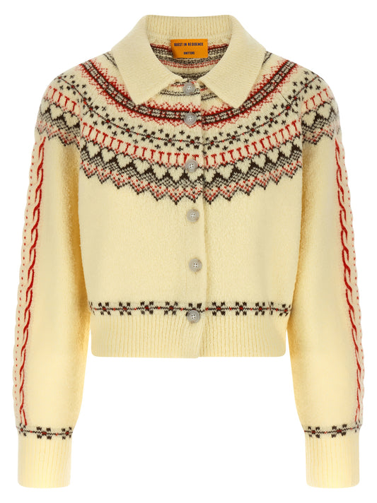 Guest in Residence Multicolor Wool Cardigan
