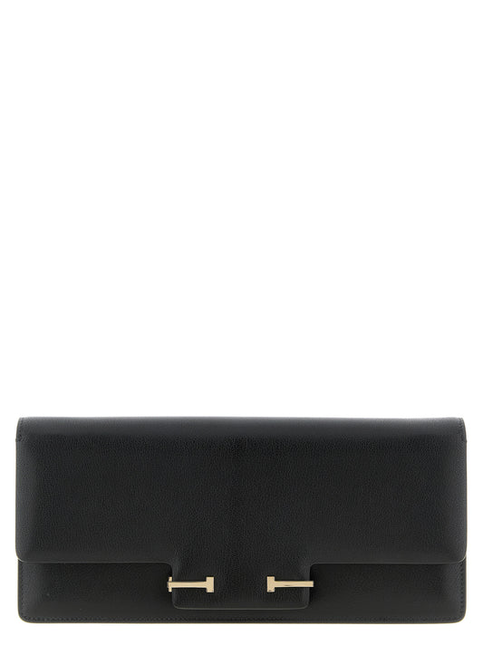 Tom Ford Black Goatskin Shoulder Bag