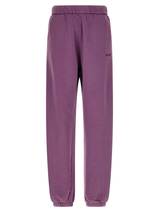 The Attico Purple Cotton Joggers (Workout Pants)