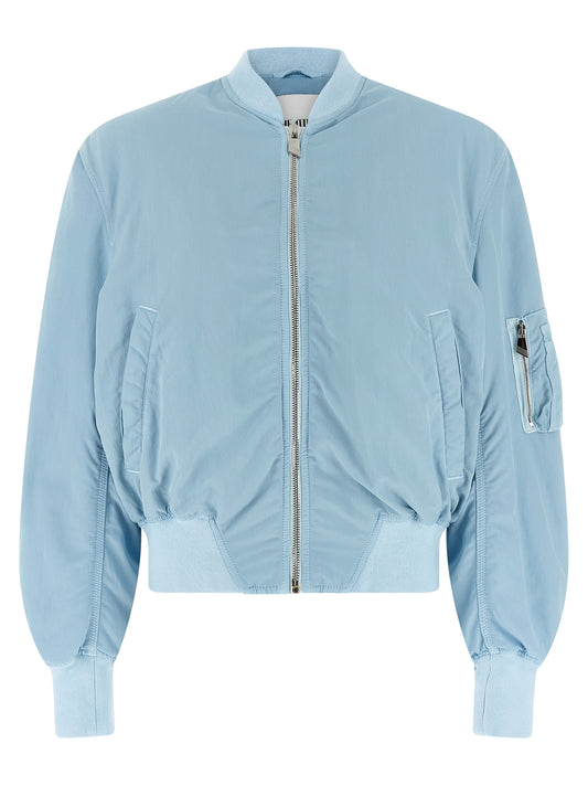 The Attico Blue Polyamide Bomber