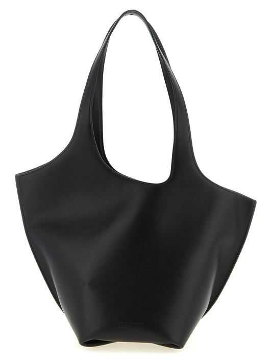 The Attico Black Calfskin Shoulder Bag