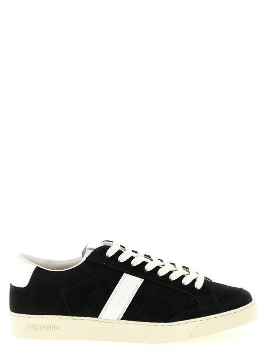 Tom Ford Bicolor Leather Low Top Sneakers