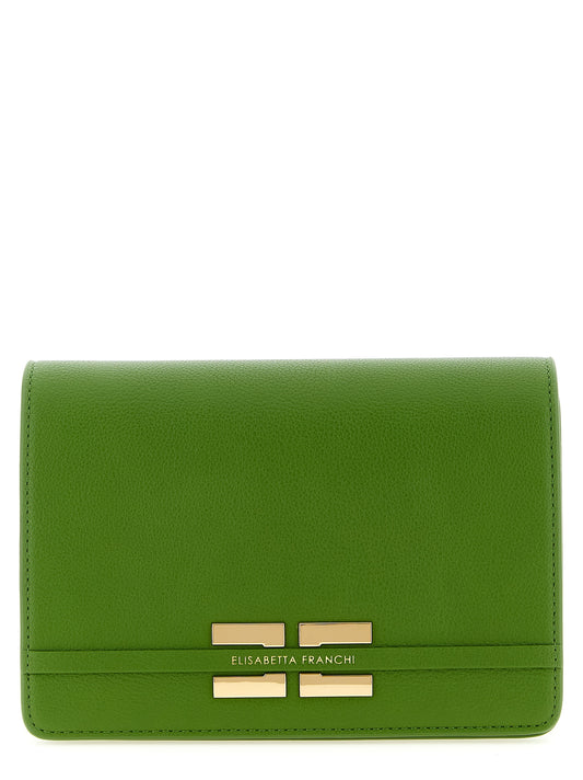 Elisabetta Franchi Bicolor Polyester Crossbody Bag