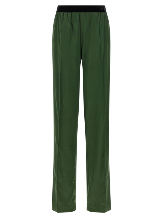 Tom Ford Bicolor Silk Casual Pants