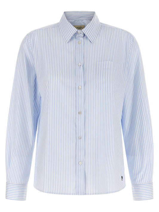 Max Mara Blue Cotton Blouse