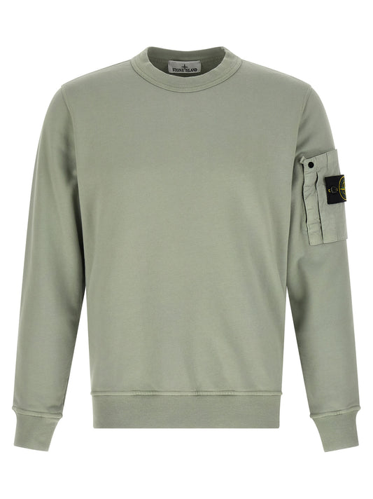 Stone Island Bicolor Cotton Sweatshirt