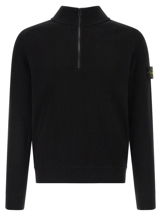 Stone Island Black Cotton Cardigan