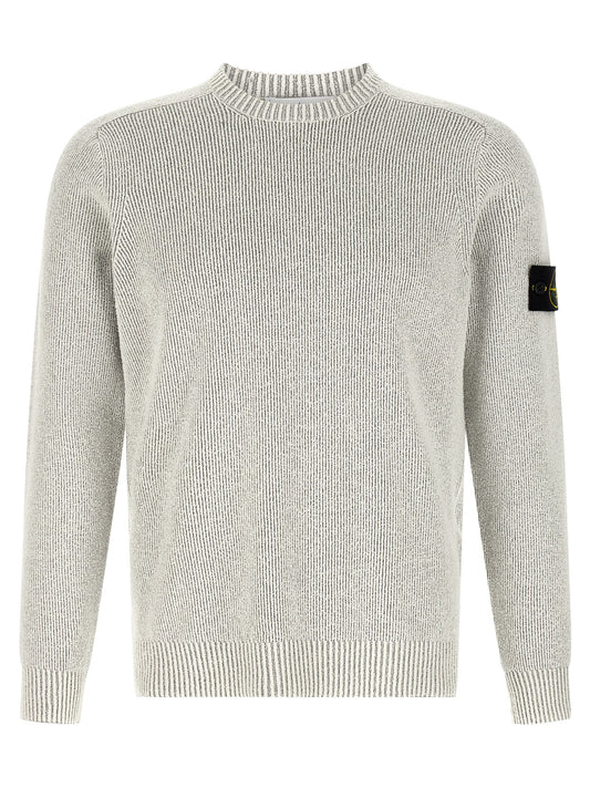 Stone Island Gray Cotton Cardigan